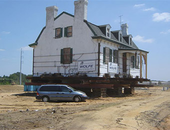 James Morrow farmhouse moved