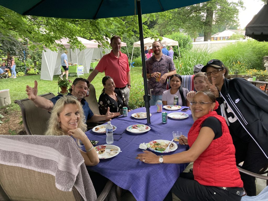 Garden Park - Group at table