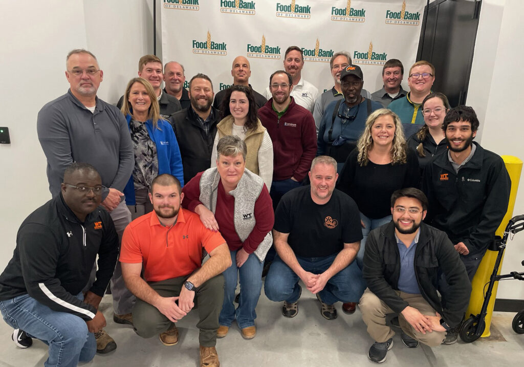 First Group of Volunteers at Milford Food Bank of Delaware